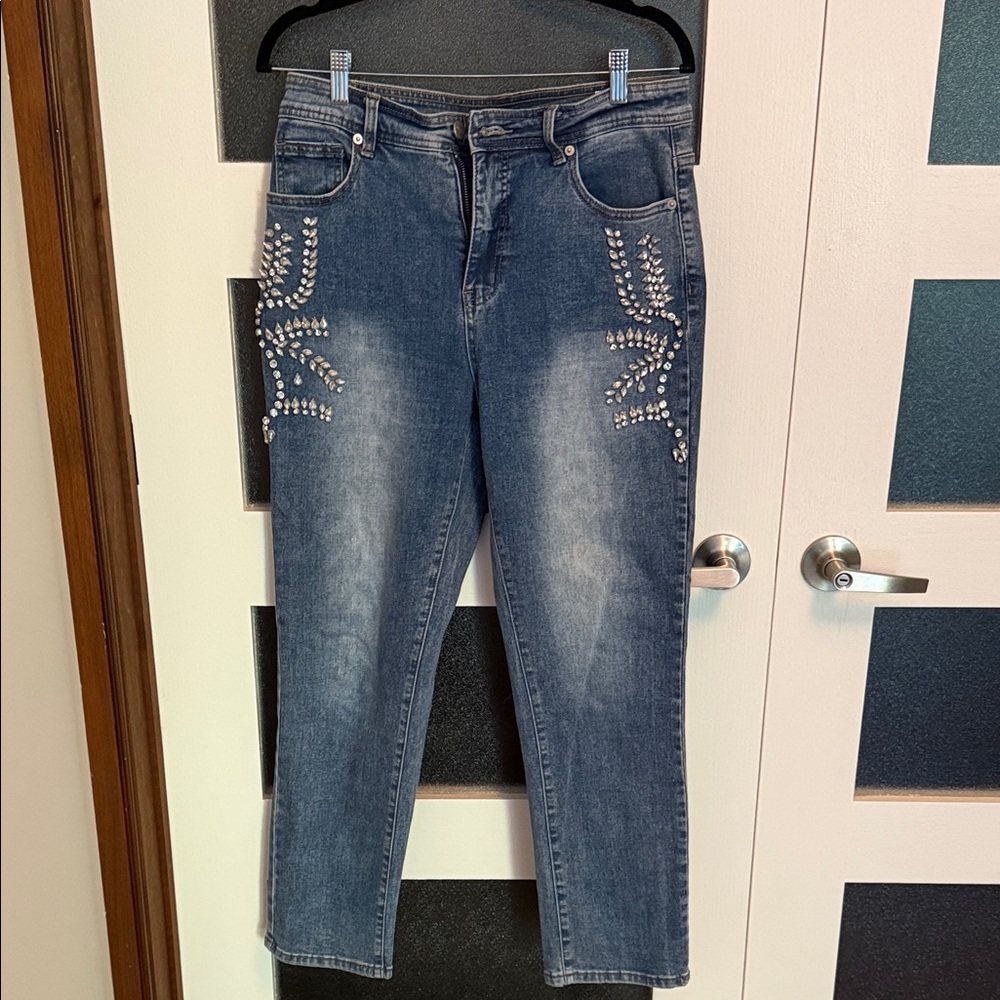Melanie Lyne Embellished Straight Leg Women's Jeans